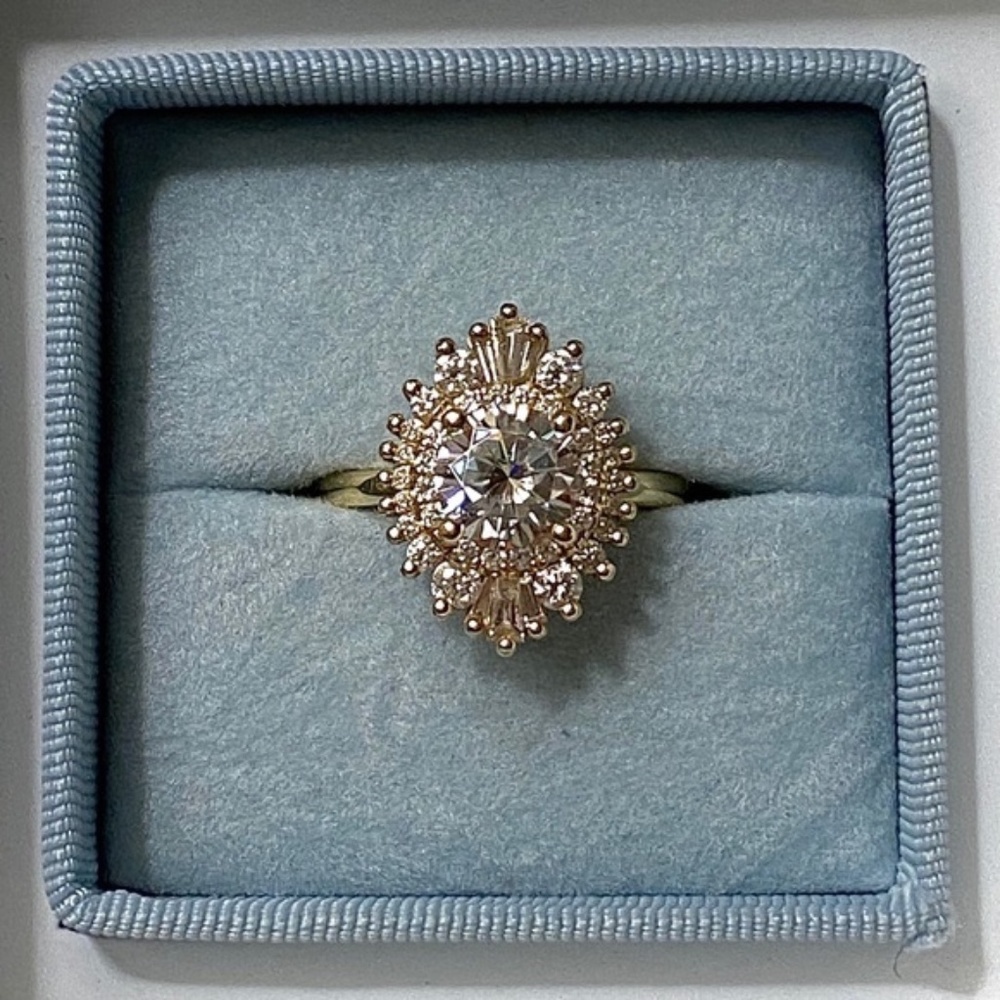 Heidi Gibson 18k gold waterfall ring